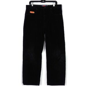 EMPYRE Relaxed Fit Baggy Black Streetwear Skater Corduroy Pants Men's 34 X 30